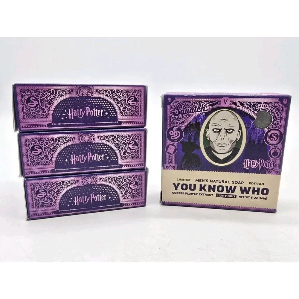 Dr Squatch Harry Potter YOU KNOW WHO Limited Edition Men's Natural Soap Lot of 4